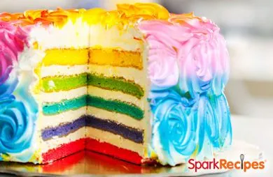 Regenbogen-Layer-Kuchen