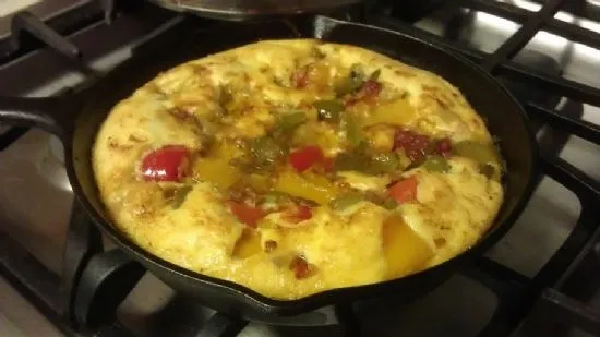 Paprika-Zwiebel-Frittata