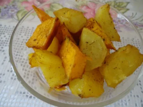 Jerimum und Batatinha aus dem Ofen