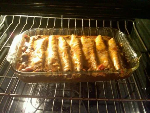 Low-Carb mageres Rindfleisch-Enchiladas