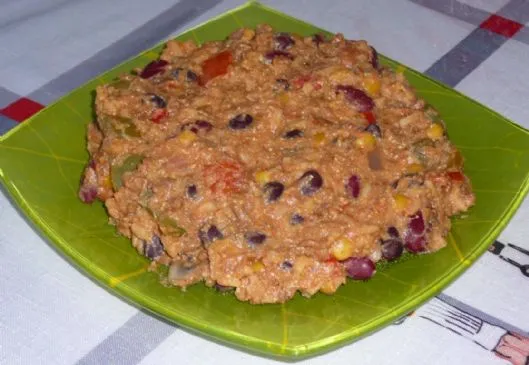 Vegane TexMex Käsebohnen & Reis