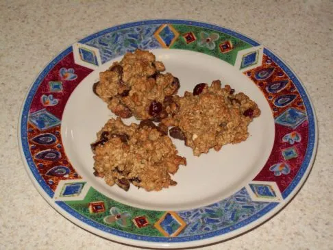 Haferflocken-Schokoladenstückchen-Kekse mit Cranberries