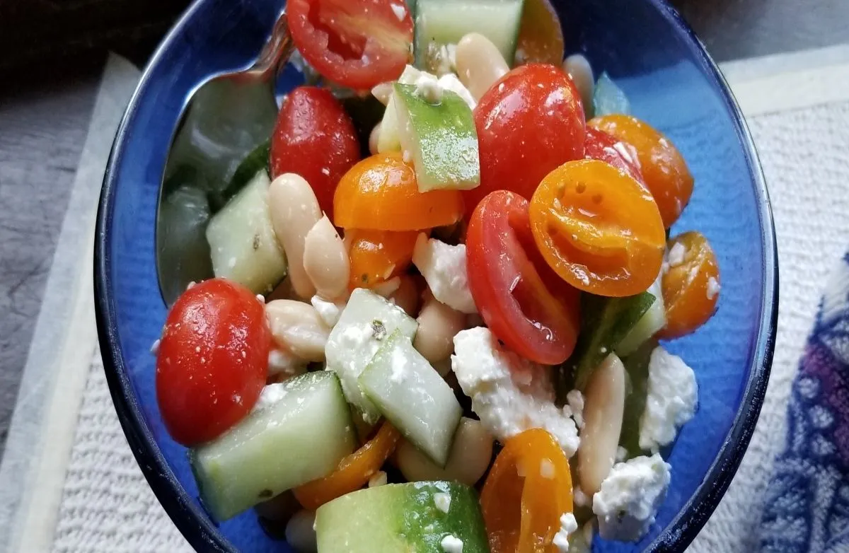 Gurken-Tomaten-Griechischer Salat