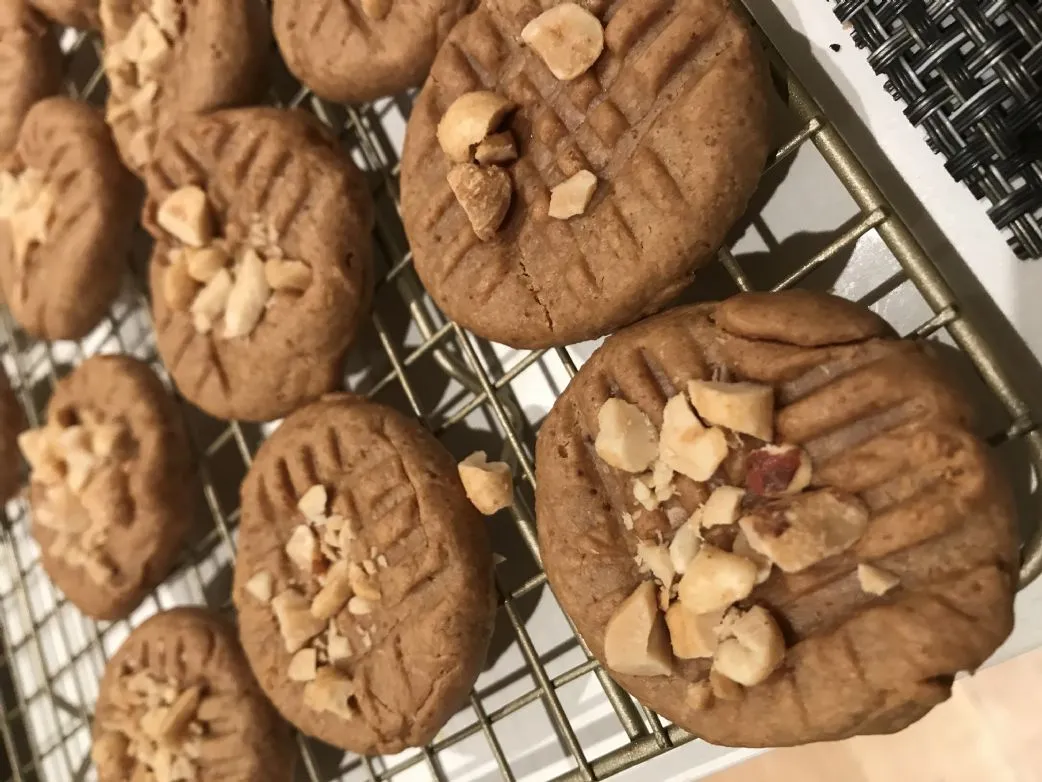 Gesunde Erdnussbutterkekse