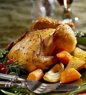 Gebratene Cornish-Henne