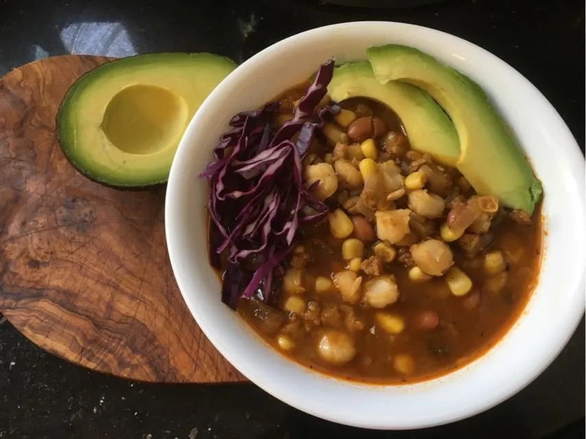 Veganes Pozole (1 Tasse/Portion)