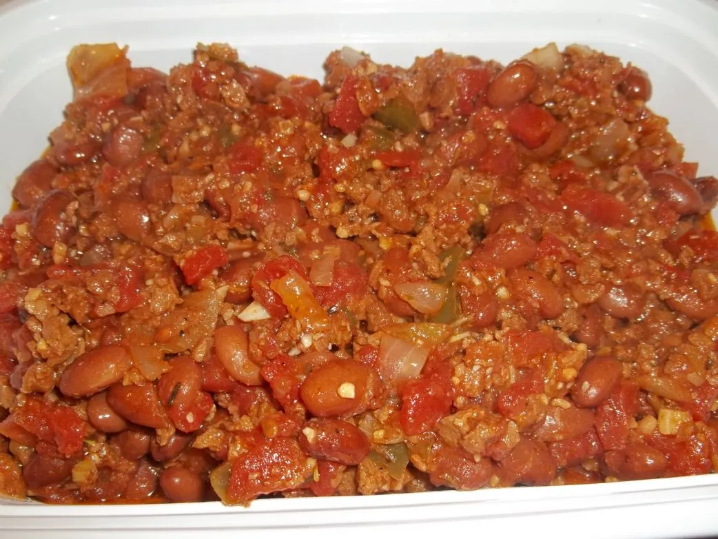 Rote-Bohnen-Chili mit Boca Gemüsekrümeln