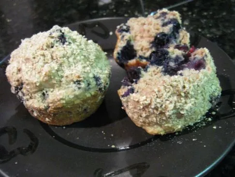 Fettarme, ballaststoffreiche Blaubeer-Muffins