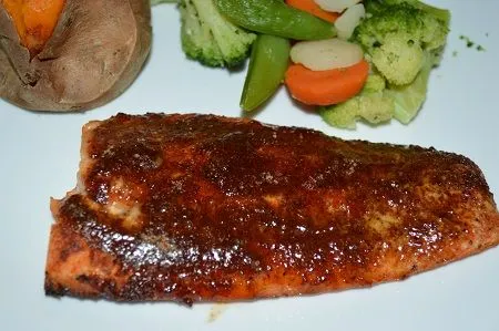 Süßer und würziger Lachs