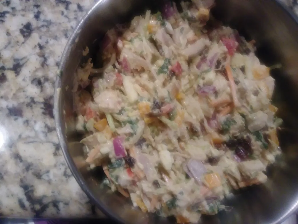 Gesunder Hühnersalat