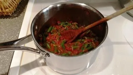 Grüne Bohnen, libanesische Art