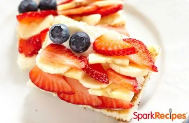 Fettreduzierte Zucchini-Riegel mit Frischkäse-Frosting