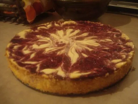 Leichter Himbeer-Schichtkäsekuchen