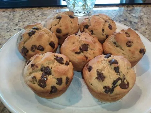 Vegan Einfache Schokoladenstückchen-Muffins