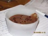 Hausgemachter zuckerfreier Schokoladenpudding
