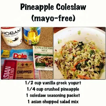 Ananas-Coleslaw ohne Mayo
