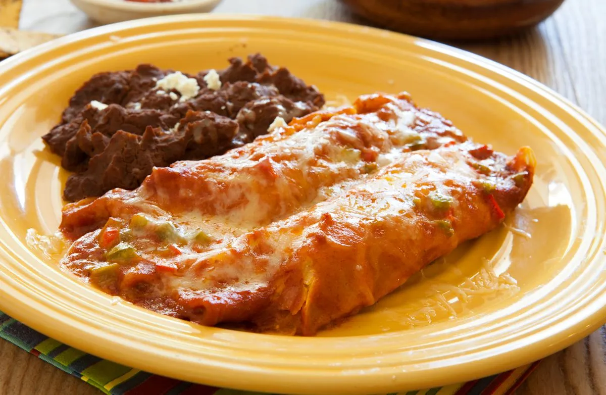 Einfache Gemüse-Enchiladas