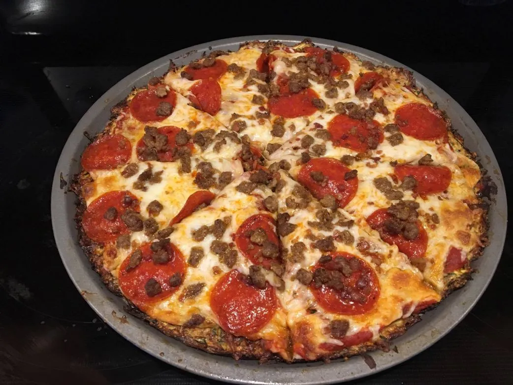 Zucchini Fleischliebhaber Pizza