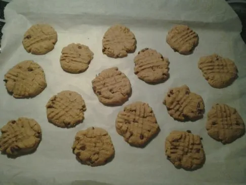 Erdnussbutter-Protein-Schokoladenkekse