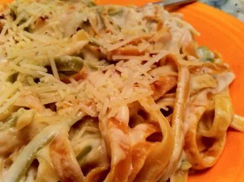 Leichte Fettuccine Alfredo