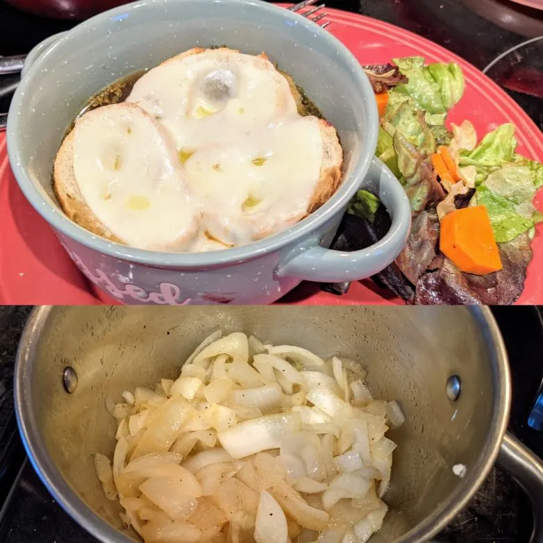 Französische Zwiebelsuppe (Crockpot)