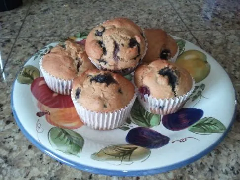 Vegan Sehr Einfache Blaubeer-Muffins