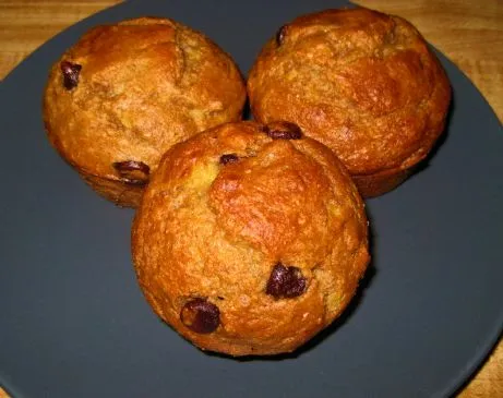 Beste Leichte Bananen-Schokoladenstückchen-Walnuss-Muffins