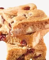 Leichte Cranberry-Weißschokoladen-Blondies