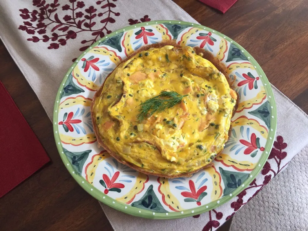 LEO Frittata mit Kapern, Frischkäse & Dill
