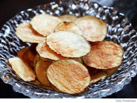 6 Minuten fettfreie Mikrowellen-Kartoffelchips