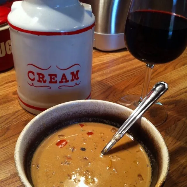 Geröstete Paprika & Mais Chowder