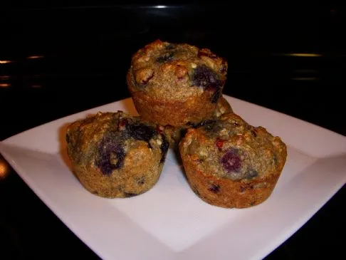 Sehr Beerige Orangen-Hafermuffins