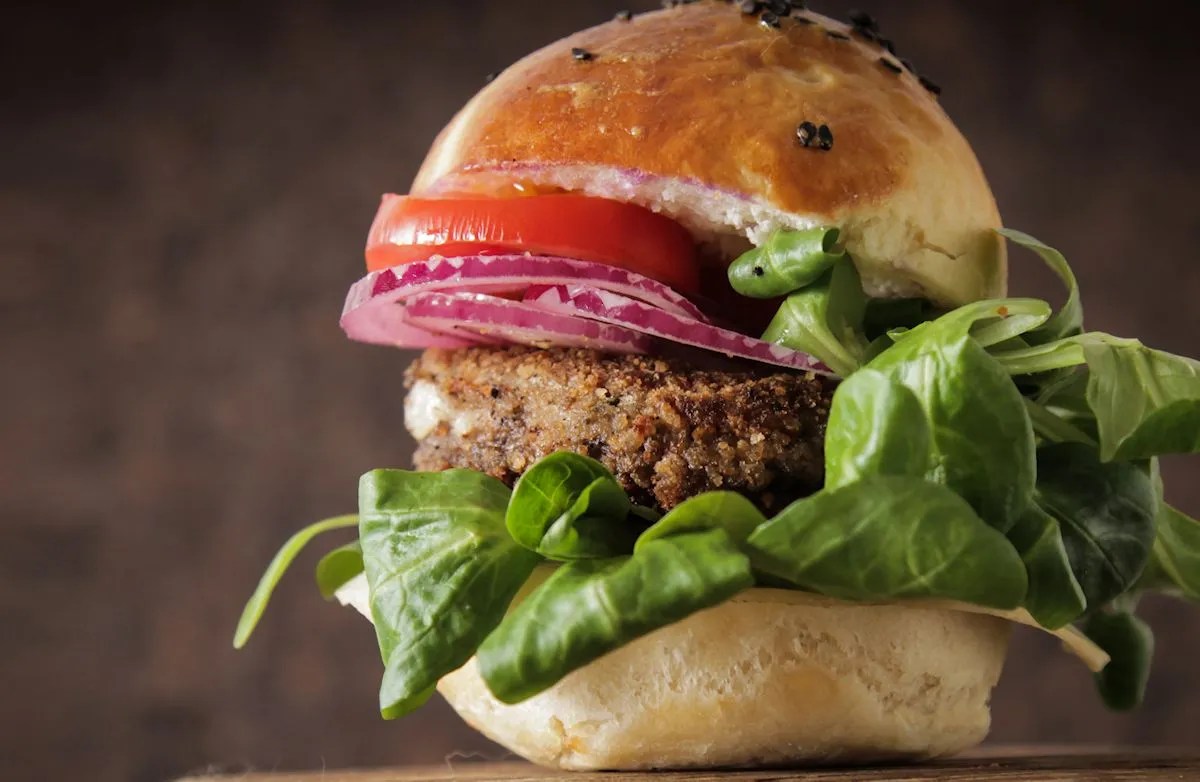 Einfache schwarze Bohnen-Burger