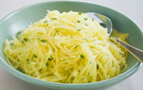 Einfache Spaghetti (gerösteter Kürbis)