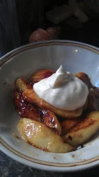 Karamellisierte Pfirsiche