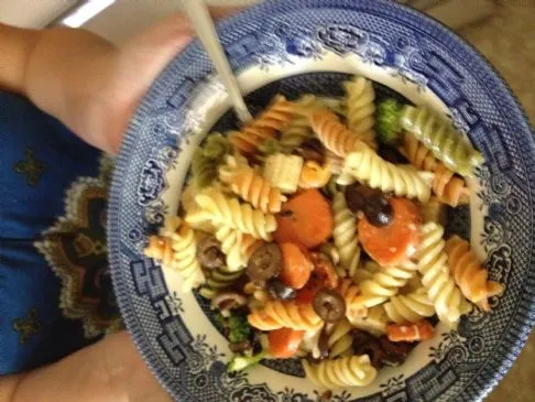 Sommer-Mittagessen-Pasta-Salat