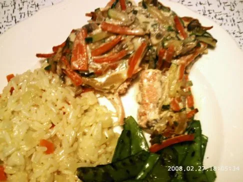 Lachsfilet Primavera