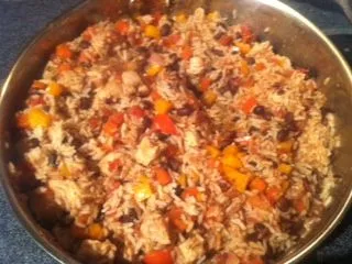 Schweinefleischgericht im Southwest-Stil