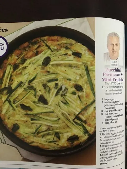 Zucchini-Parmesan-Minz-Frittata