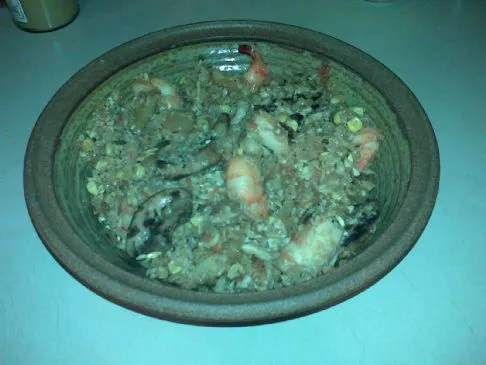 Blumenkohl- und Meeresfrüchte-Mix