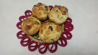 Apfelmus-Joghurt-Beeren-Muffin