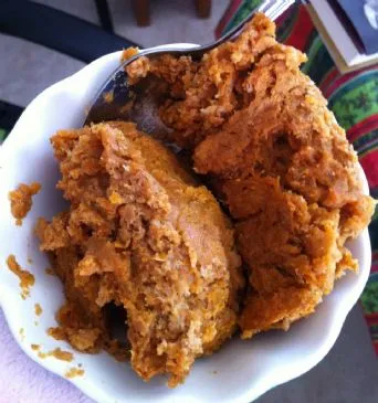 Gebackenes Kürbiskuchen-Brotpudding (hochprotein!!)