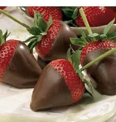 Schokoladenüberzogene Erdbeeren
