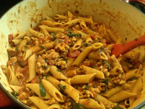 Kats italienische Hähnchen-Penne