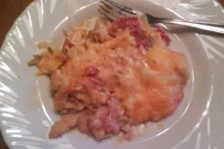 Grüne Chili-Hühnchen-Enchilada-Auflauf