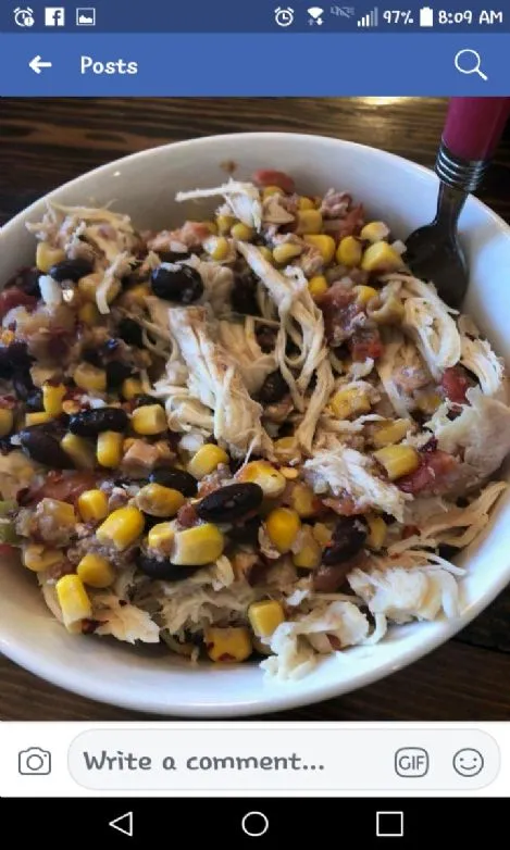 Mexikanische Reis-Hühnchen-Schüssel