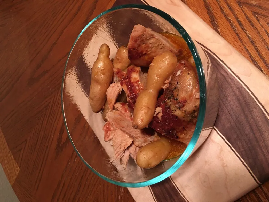 Schweinelende mit Fingerling-Kartoffeln