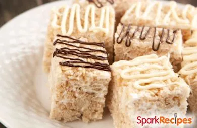 Schokoladen-Erdnussbutter-Marshmallow-Reisquadrate