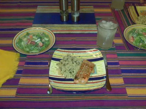 Gegrillter Lachs mit Sesam