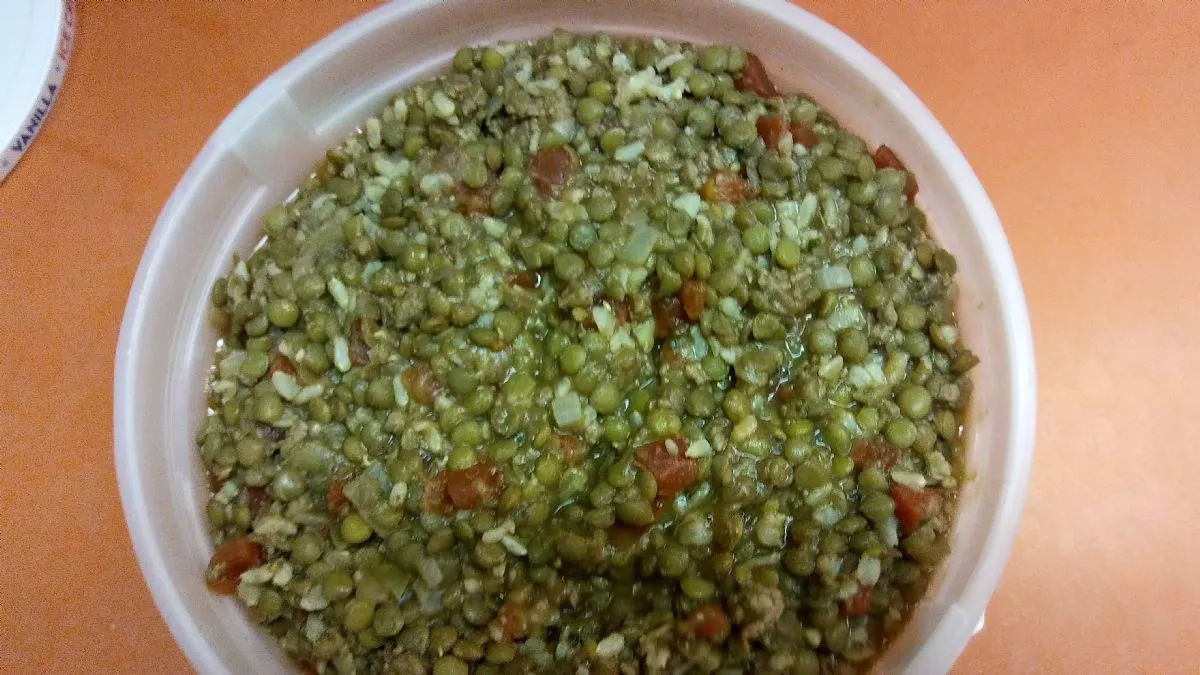 Rinderhackfleisch- und Linseneintopf